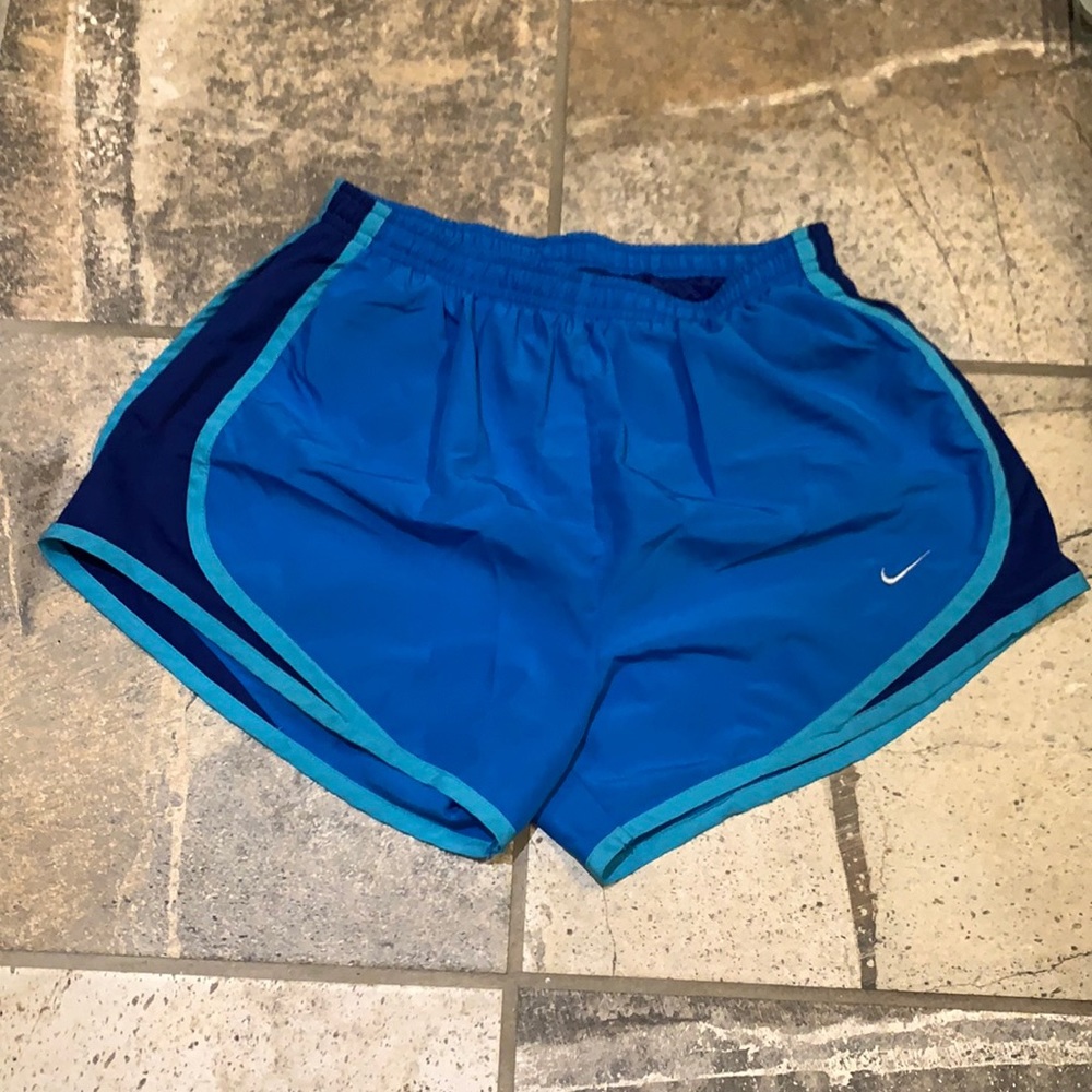 Nike women’s dry fit shorts-blue size small